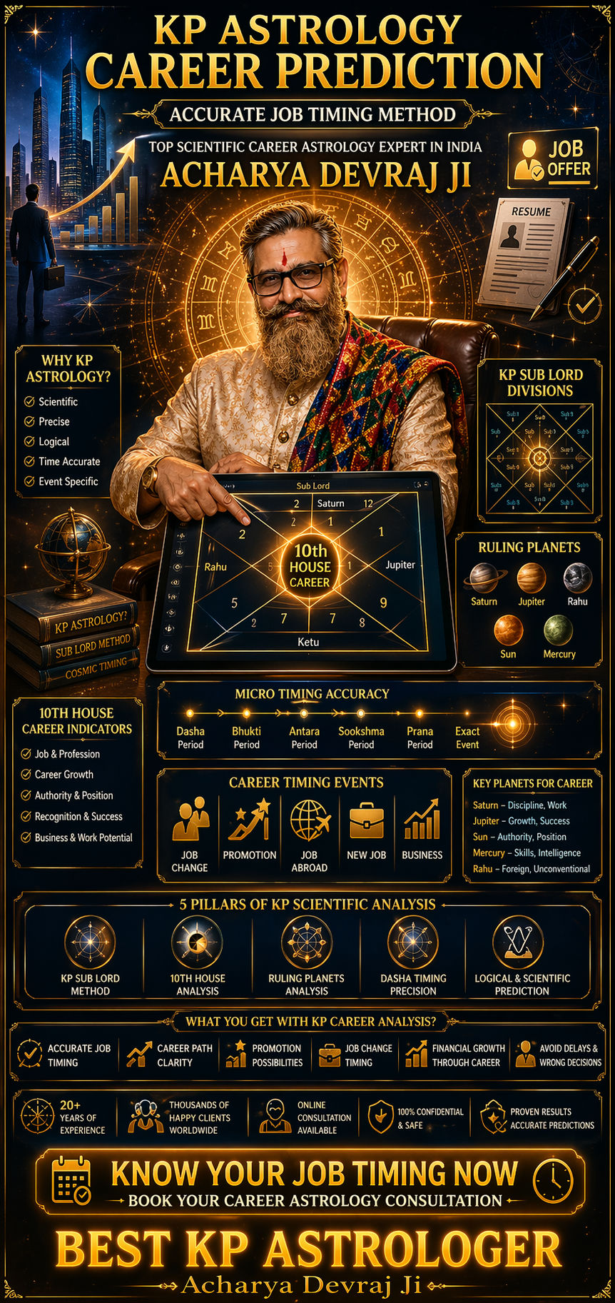 KP Astrology Career Prediction by Acharya Devraj Ji — Top Scientific Career Astrology Guidance Expert in India