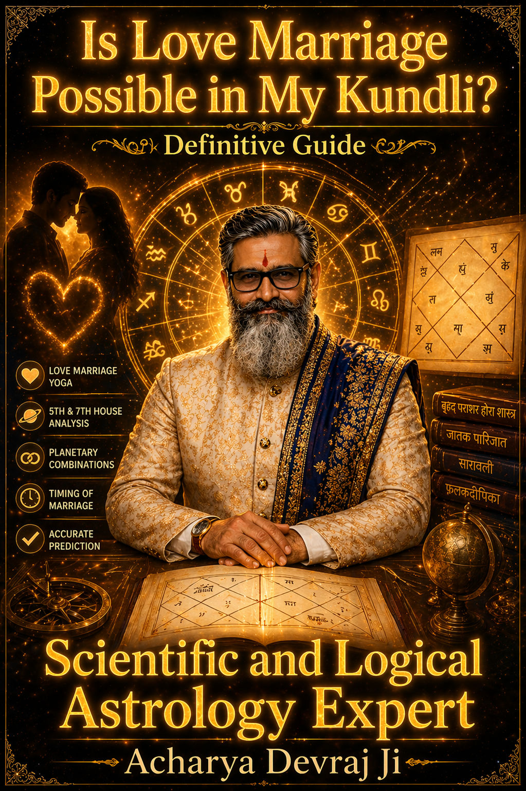 Love Marriage Kundli Guidance by Acharya Devraj Ji — Timing, Yogas and D9 Navamsa