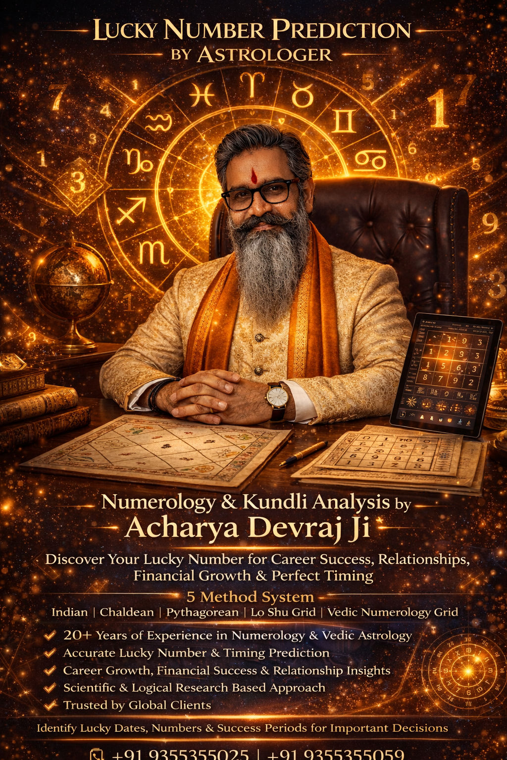 Lucky Number Prediction by Acharya Devraj Ji - Best Astrologer and Numerologist in India