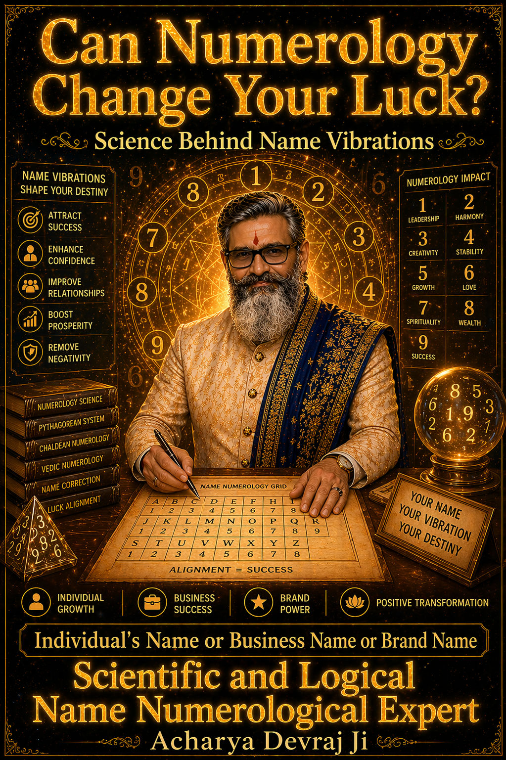 Name Correction Numerological Expert Acharya Devraj Ji — Personalised Name Alignment Consultation
