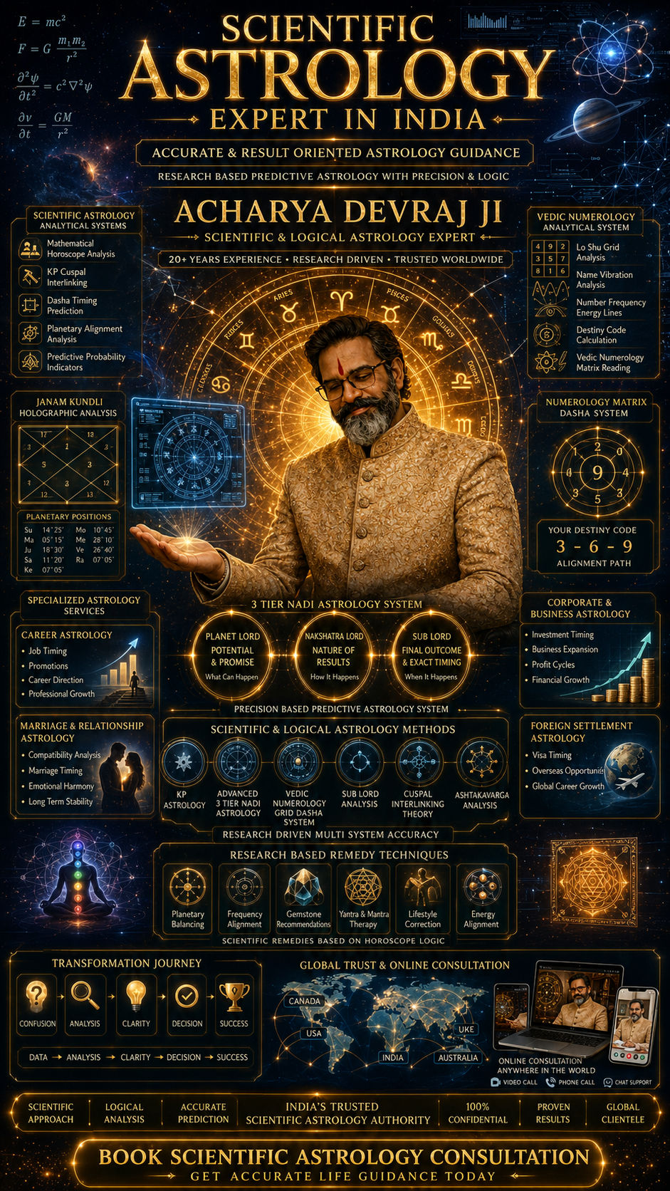 Scientific Astrology Expert in India — Acharya Devraj Ji