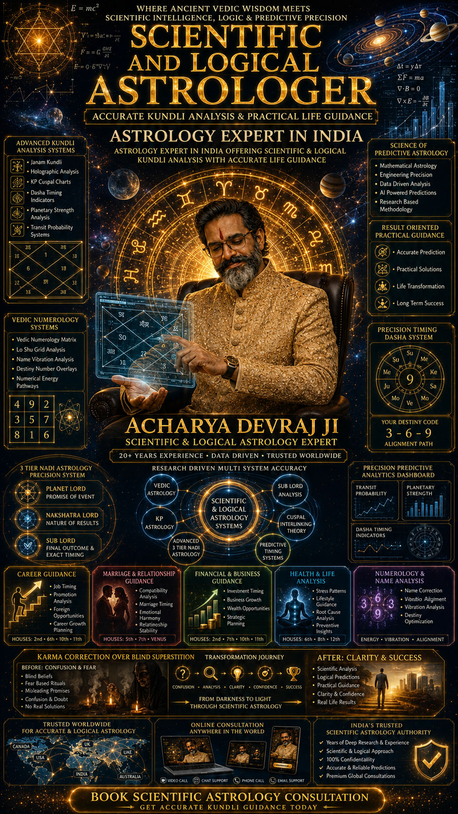 Scientific and Logical Astrologer — Acharya Devraj Ji (Devraj Singh) Astrology Expert in India