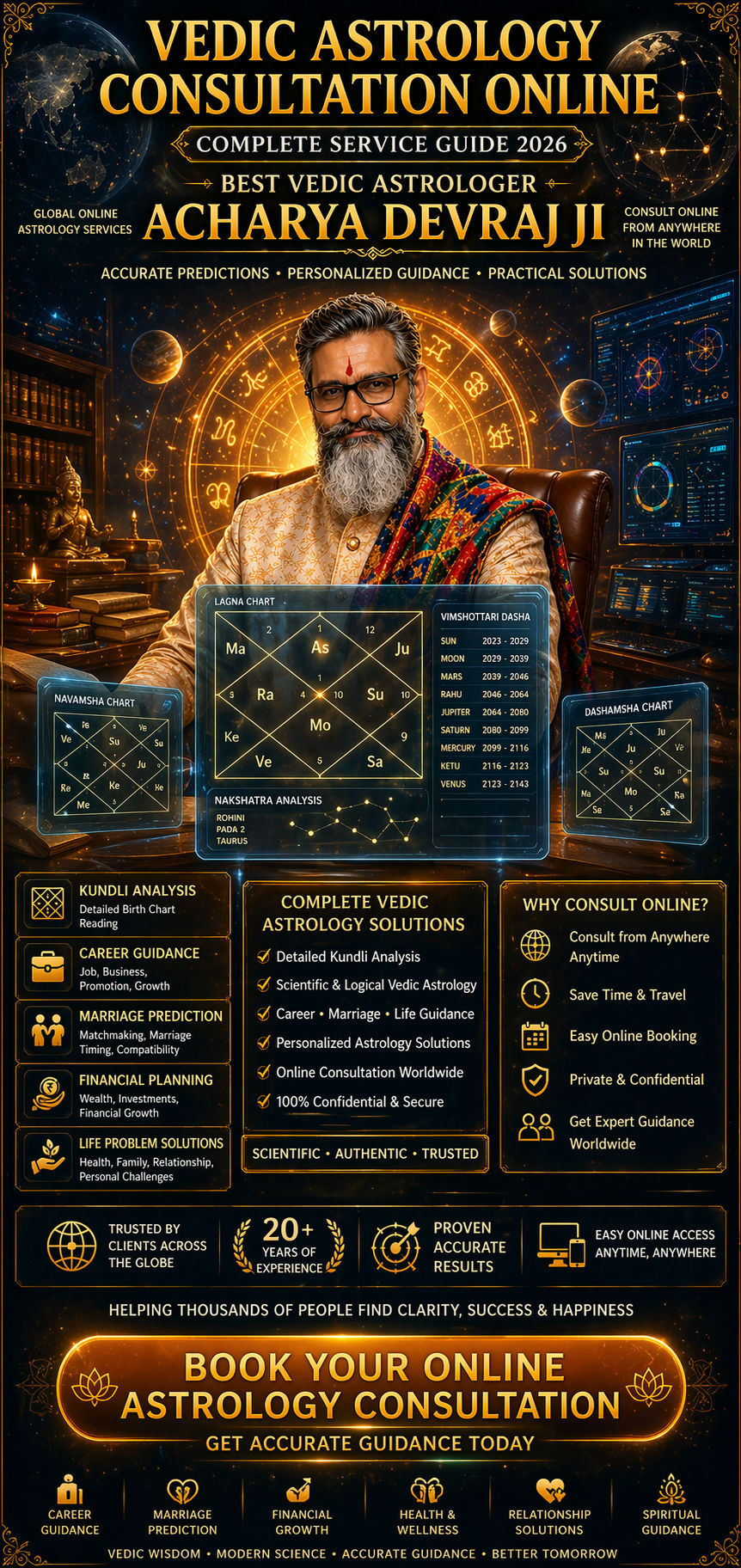 Vedic Astrology Consultation Online — Complete Service Guide 2026