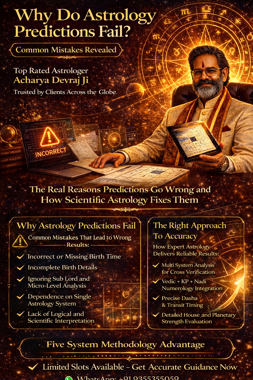 Why Do Astrology Predictions Fail — Accurate Kundli Analysis Guide by Acharya Devraj Ji