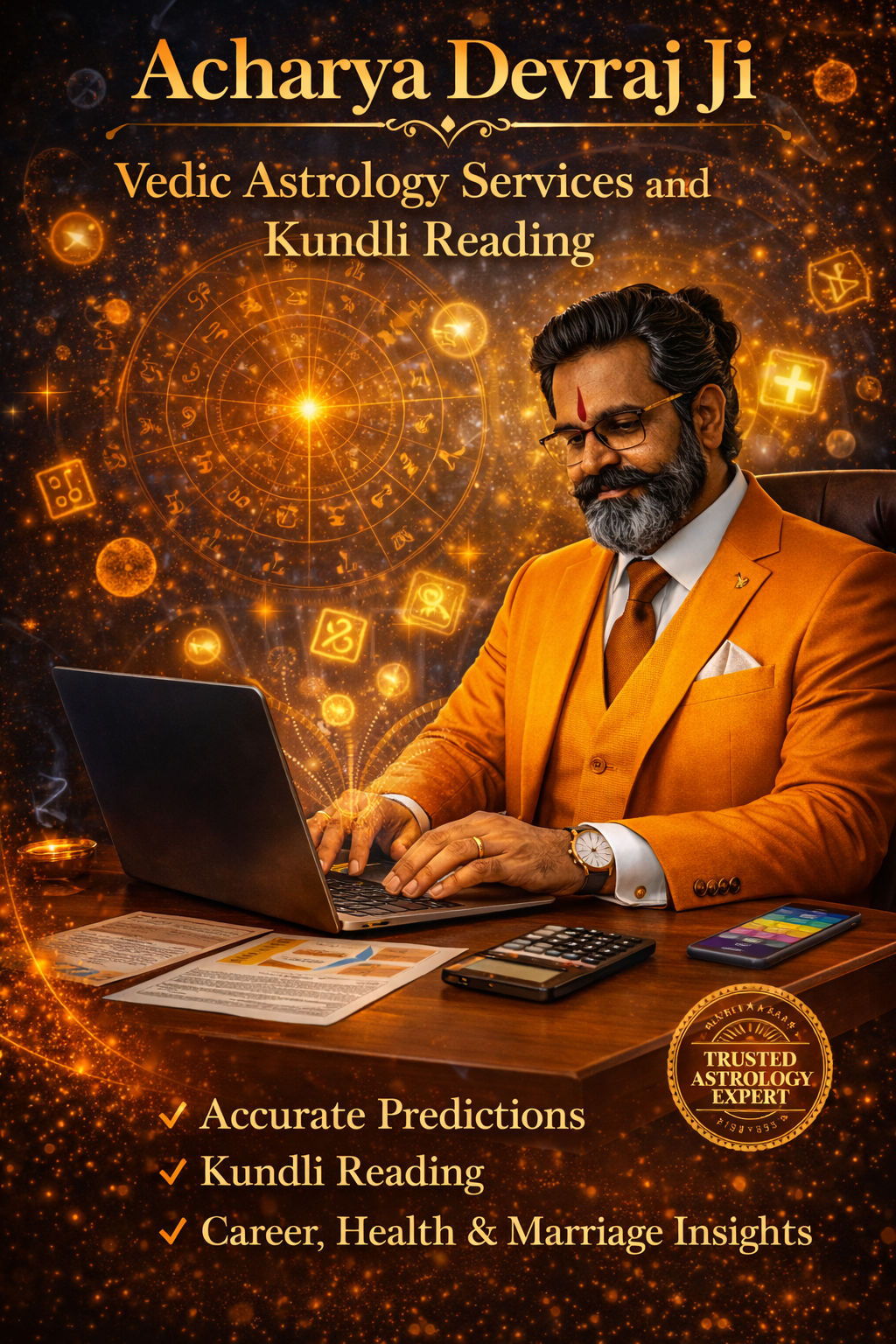 Acharya Devraj Ji - Career Astrology Prediction Online
