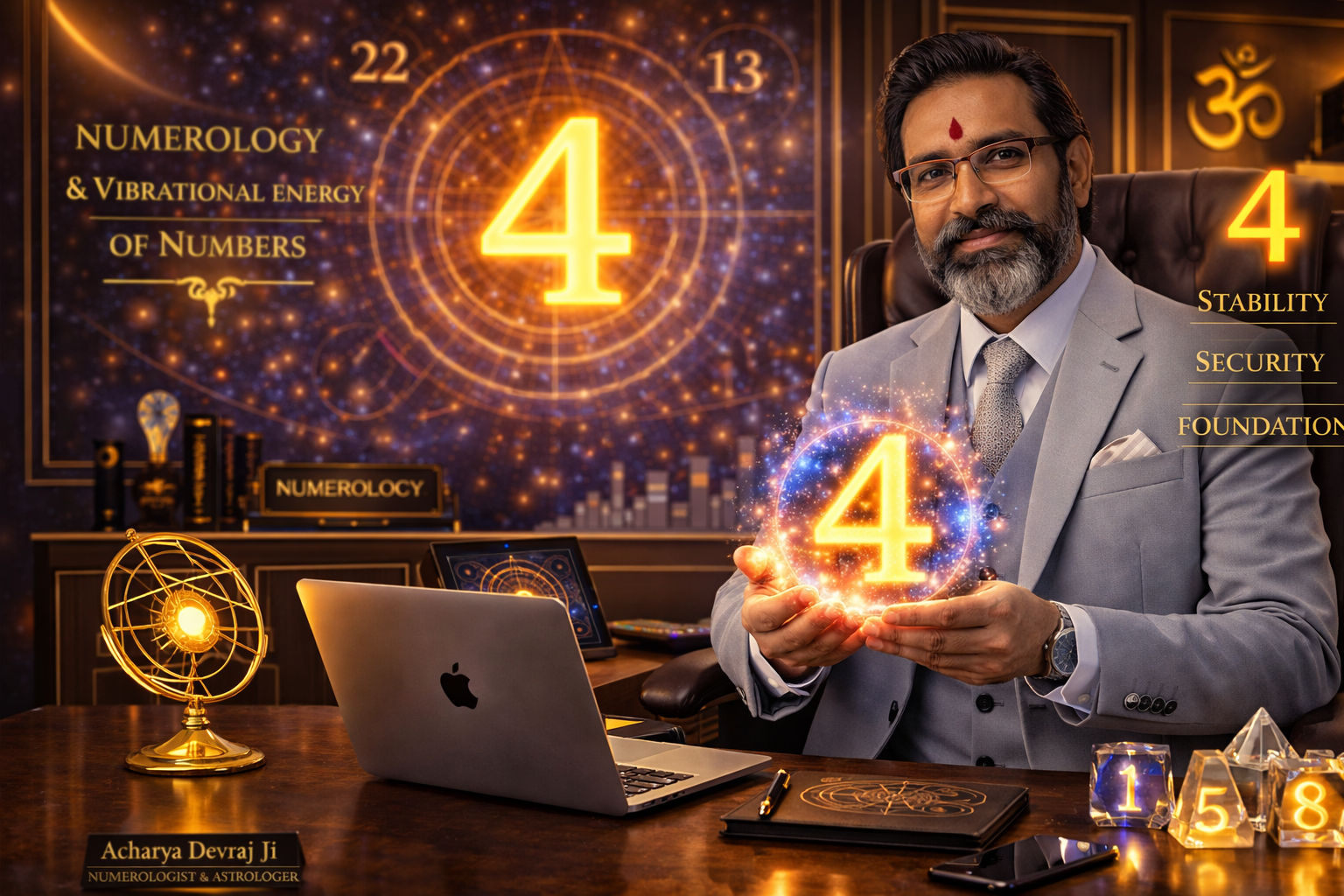 Acharya Devraj Ji - Vedic Numerologist Expert on Billionaire Numerology Number 4