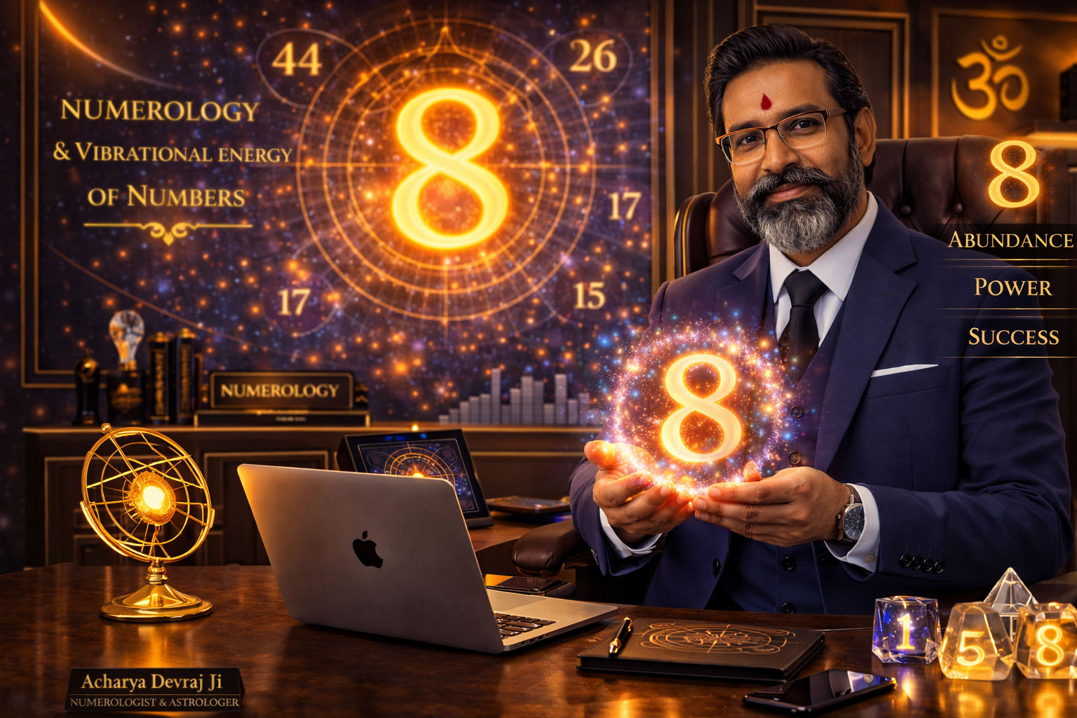 Acharya Devraj Ji - Vedic Numerologist Expert on Billionaire Numerology Number 8