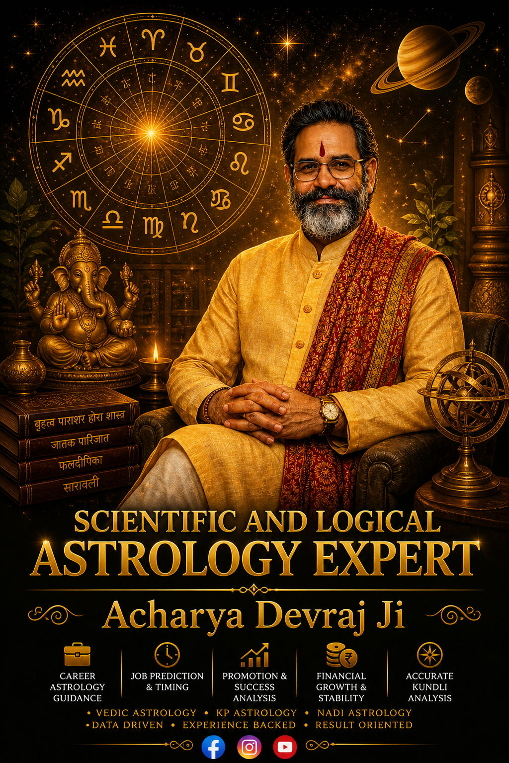 Astrology Expert Acharya Devraj Ji uses Scientific Method for accurate kundli analysis