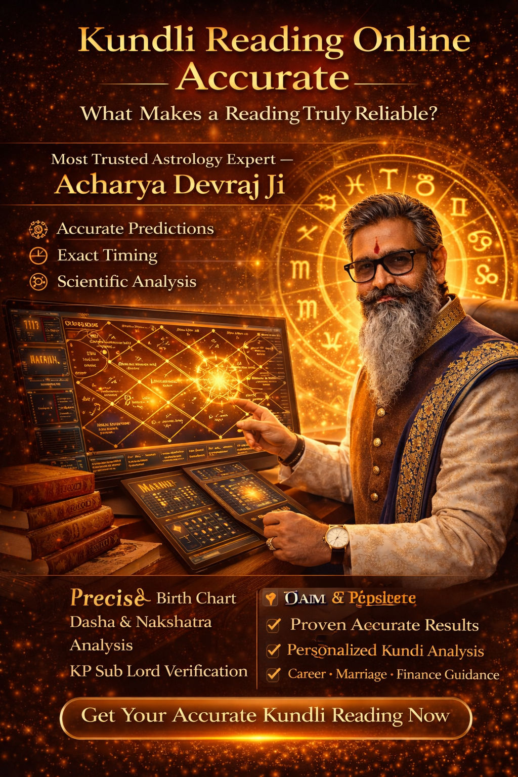 Kundli Reading Online Accurate — What Makes a Reading Truly Reliable — Acharya Devraj Ji