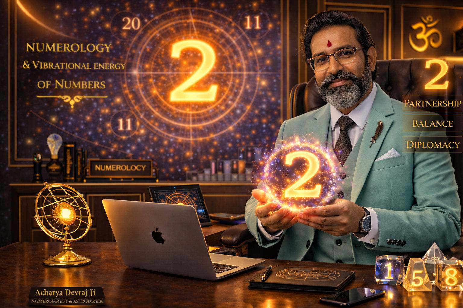 Acharya Devraj Ji - Vedic Numerologist Expert on Billionaire Numerology Number 2