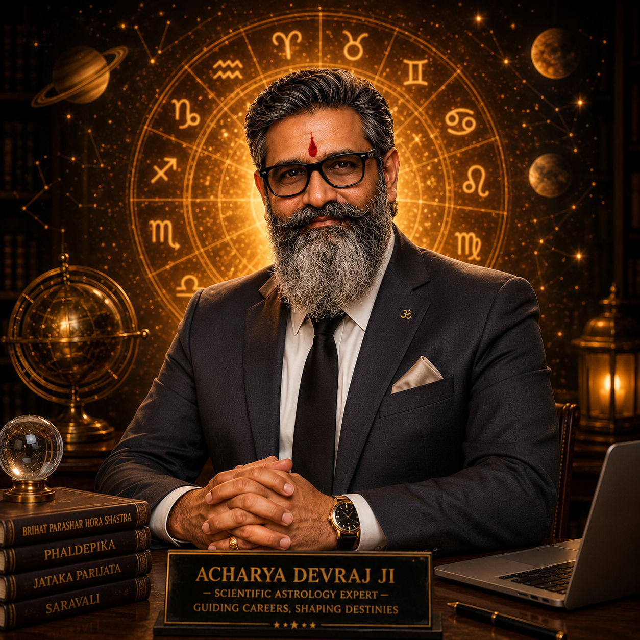 Preeminent astrologer Acharya Devraj Ji — India's leading numerologist and Vedic astrology expert