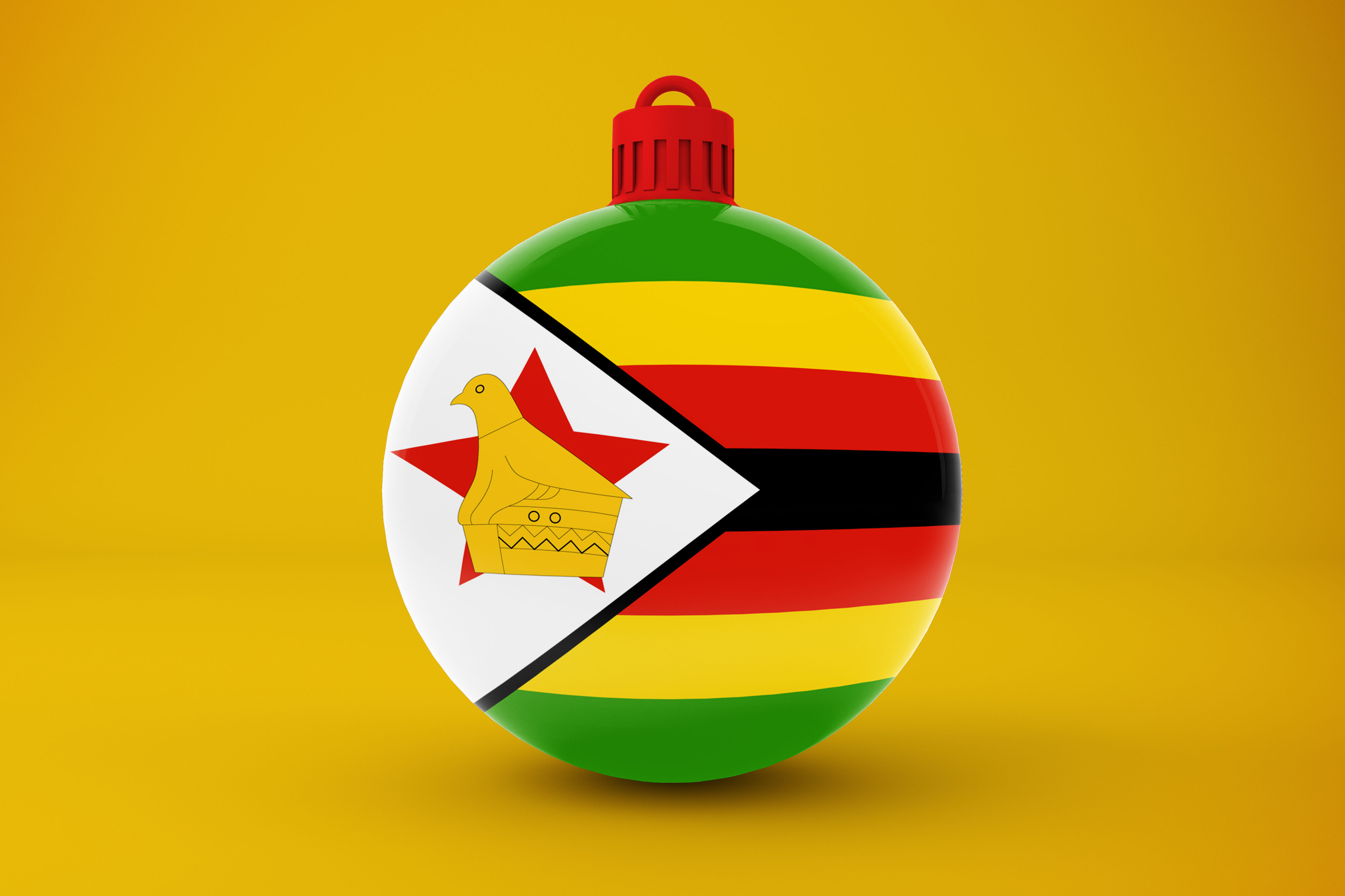 An illustration of the flag of Zimbabwe.
