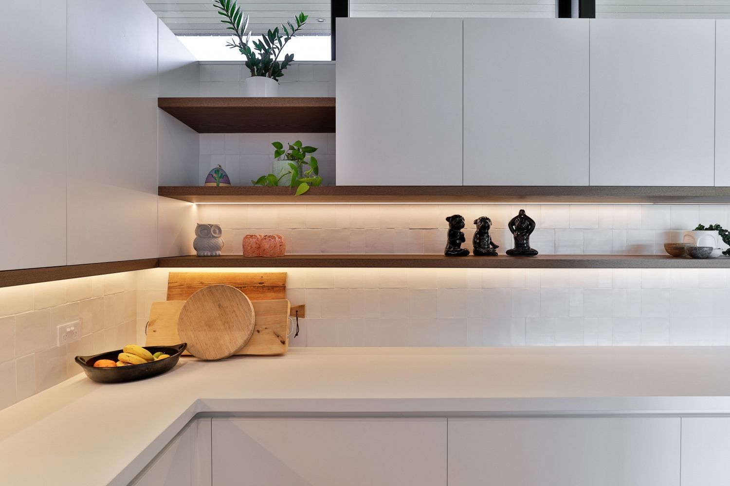 Detailed view of cabinetry craftsmanship and hardware finishes.
