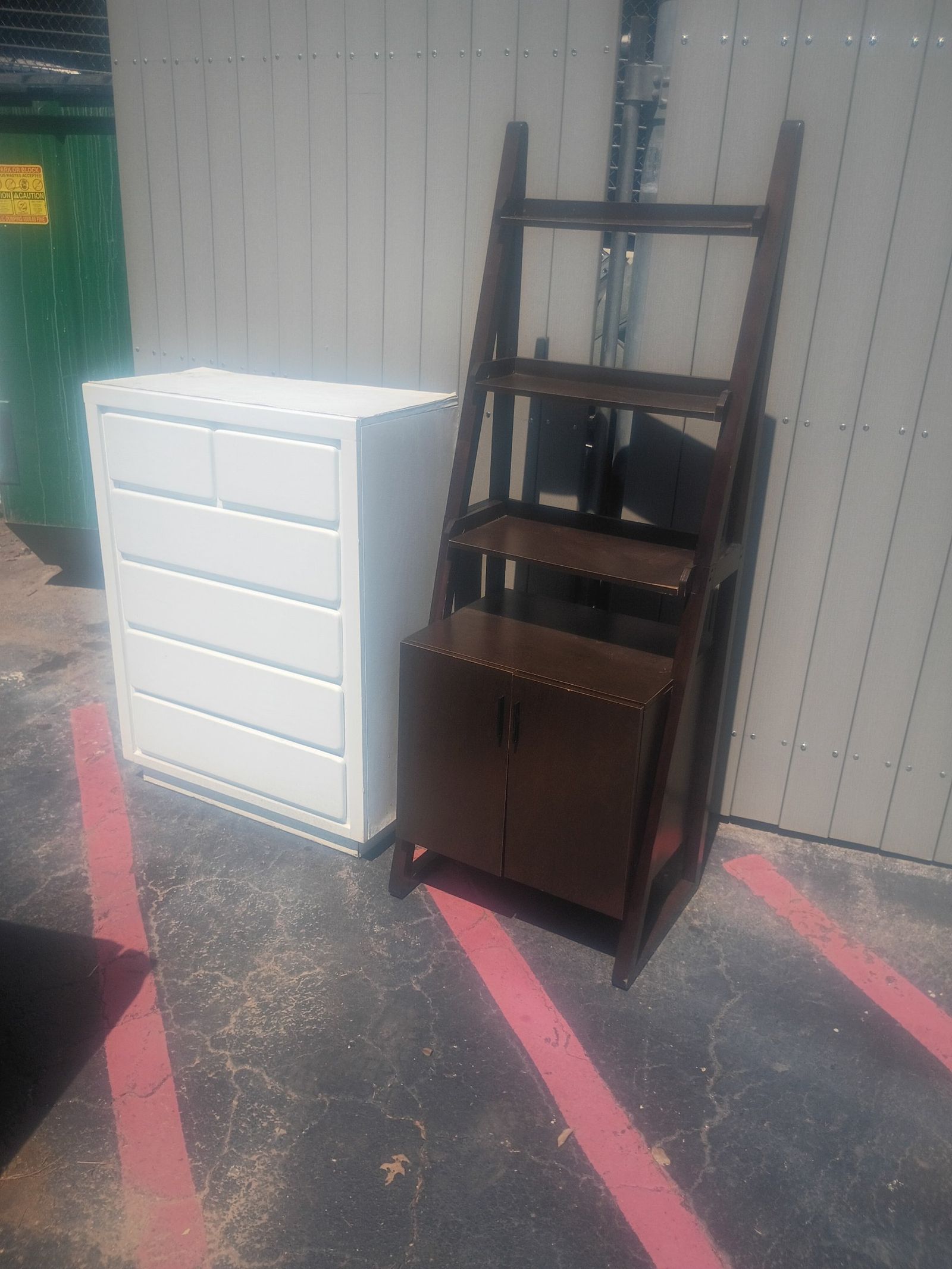 dresser Large sturdy dresser 35 x 20 n 54 inch tall, $75. Brown shelf 30 x 19 n 72 inch tall 45, — photo 2