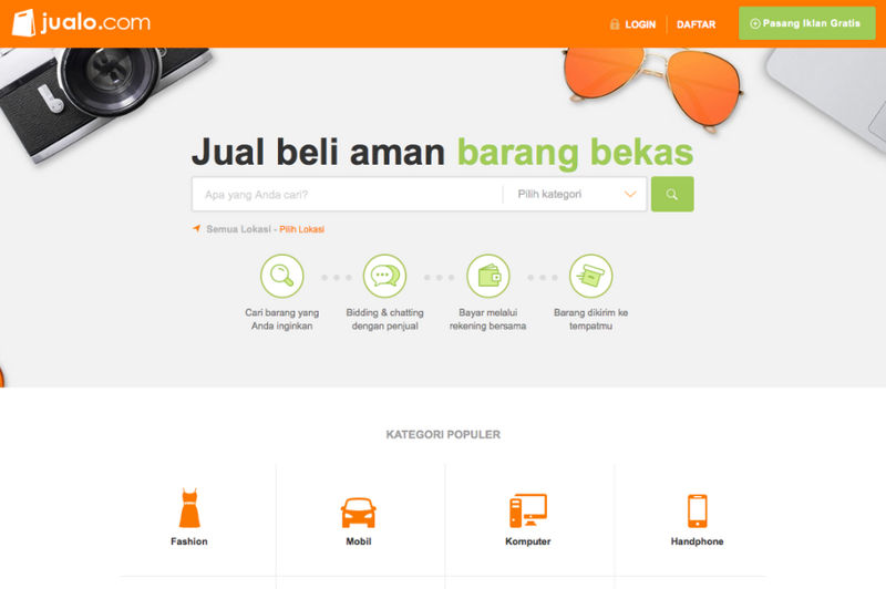 Tampilan Depan Jualo.com