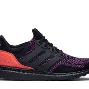 adidas ultra boost core black active purple shock red