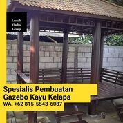 PASANG DITEMPAT, Jasa Pembuatan Gazebo Kayu Kelapa Minimalis Karangasem (31382043) di Kab. Jepara