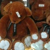 Boneka karakter beruang coklat/teddy bear Mr. Bean grade super ORI SNI