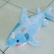 Boneka karakter hewan ikan air laut hiu biru / blue shark fish kosong kelas internasional SNI NEW ORI murmer