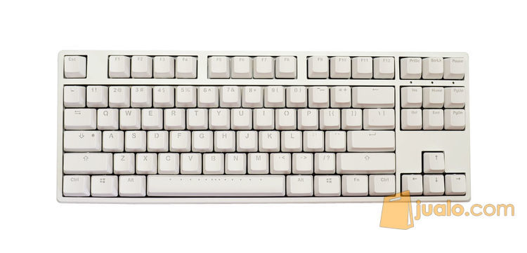 Ducky One White TKL Mechanical Keyboard Brown Cherry MX Non-Backlight