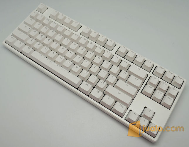 Ducky One White TKL Mechanical Keyboard Brown Cherry MX Non-Backlight