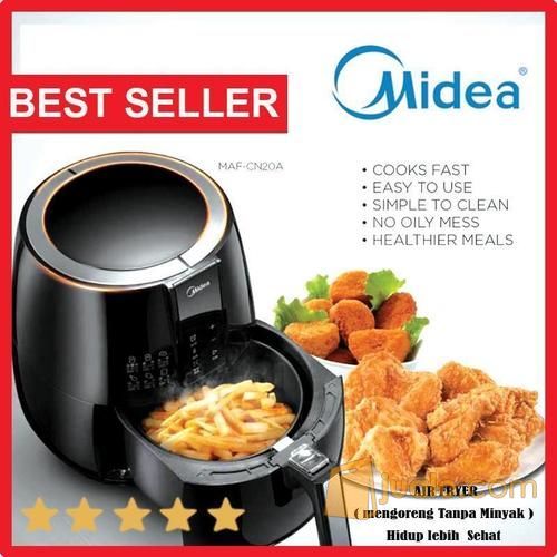 New Midea MF-CN20A Air Fryer Penggorengan Tanpa Minyak Untuk Hidup Sehat Bagi Keluarga Anda