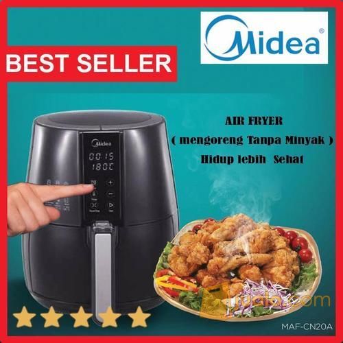 New Midea MF-CN20A Air Fryer Penggorengan Tanpa Minyak Untuk Hidup Sehat Bagi Keluarga Anda