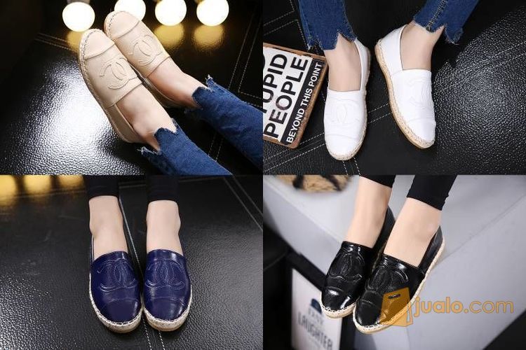 harga sepatu chanel espadrilles