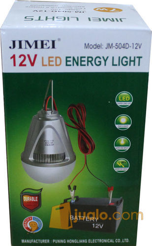 Lampu LED 12 Volt DC Merk JIMEI 7 watt ( Bisa ke aki tanpa perlu inverter lagi )