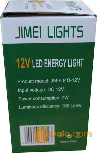 Lampu LED 12 Volt DC Merk JIMEI 7 watt ( Bisa ke aki tanpa perlu inverter lagi )