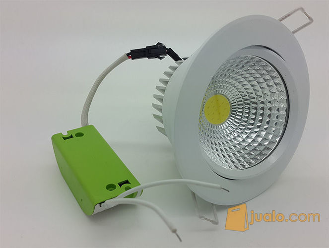 Lampu Ceiling Downlight LED COB 7 watt Adjustable ( Cahaya Putih )