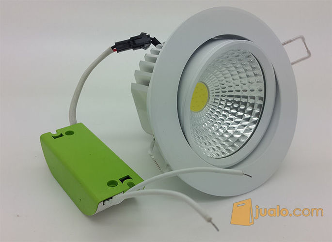 Lampu Ceiling Downlight LED COB 7 watt Adjustable ( Cahaya Putih )