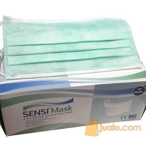 Sensi Mask Surgical Face Mask Masker Wajah Mulut Hidung 50 pc