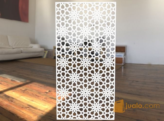 Partisi Ruangan Minimalis Cutting Motif Alhambra Malang Jualo
