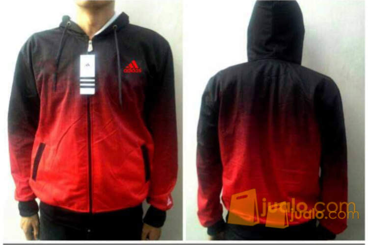 hoodie adidas hitam