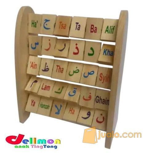  Mainan  Edukasi Anak  Bingkai Putar Huruf  Hijaiyah  Arab 
