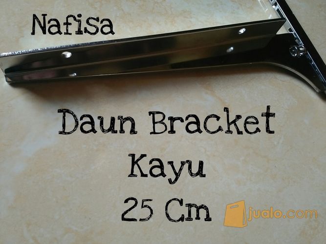Daun Bracket Kayu 25 Cm Siku Braket Penyangga Rak