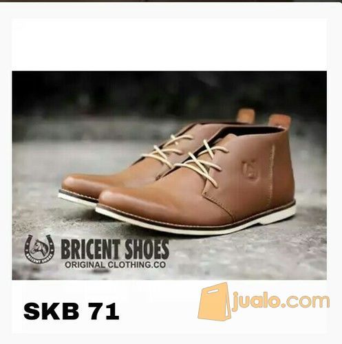 Sepatu Kulit Pria Branded Bricent Santai Semi Boots Jeconia Skb 71 Ready Size 39 40 Surabaya Jualo