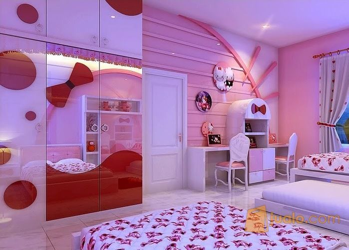 Interior Kamar Tidur Anak Cewek 1 Surabaya Jualo