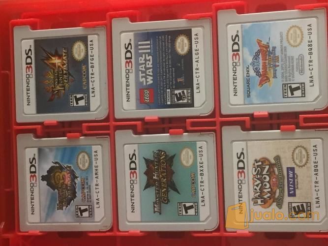 Nintendo 3DS + 2 Game Pilihan + Kotak Kartridge