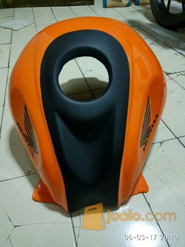 Kondom Tangki CBR 250cc Thailand Orange Kombinasi  Hitam 