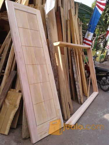  Kusen  Daun Pintu  Cendela Murah Kayu  Mahoni  Candi Jualo