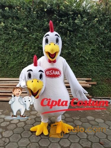 Kostum Badut Maskot HISANA Fried Chicken