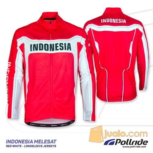  JERSEY  SEPEDA  POL INDONESIA MELESAT LONG SLEEVES 