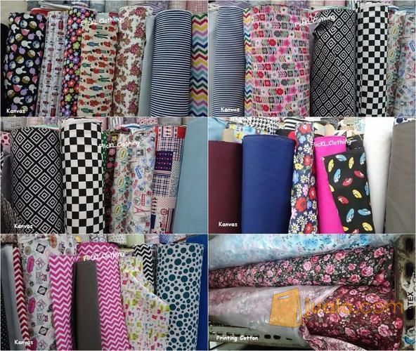 Bahan Kain Ripstop Kanvas Formal Casual Chambray Oxford Poplin Plat ...