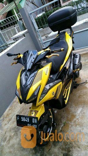 Yamaha Aerox  155 Warna  Kuning  Banyak Aksesoris Kab 