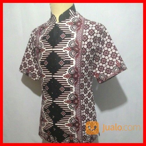 Kemeja Baju Batik  Pria  Cowok Laki Kerah Koko Exclusive  