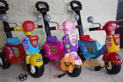 Mainan Sepeda Vespa Dorong Ride On Surabaya Jualo