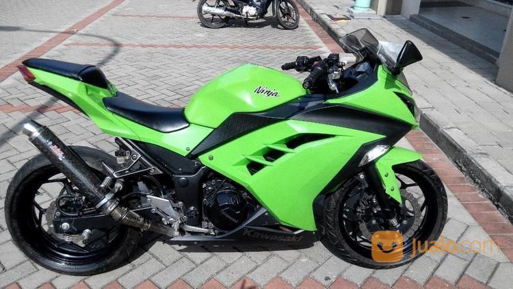  Motor  Kawasaki  Ninja  250 Hijau 2013 Kondisi Baik Dan 