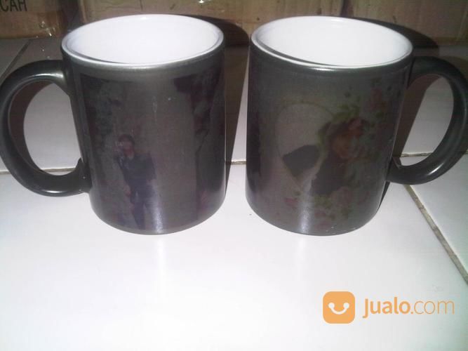 Mug Bunglon Foto Sablon Digital / Mug Magic (Satuan)